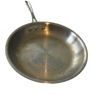 Calphalon 10" Inch Stainless Steel Fry Skillet Pan #1390 Heavy Duty - READ